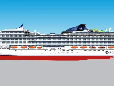 MSC WORLD AMERICA 3D model