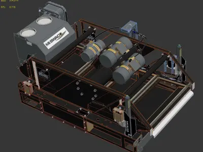 Vibrating screen 3D model