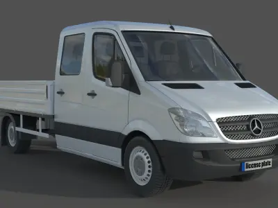 Mercedes Benz Sprinter Double Cab Pickup 3D model