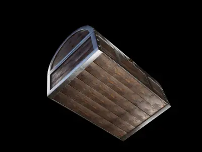 Game-Ready Realistic Chest of treasure Free low-poly 3D model
