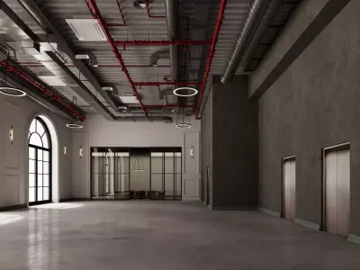Loft Office interior 18 3D model