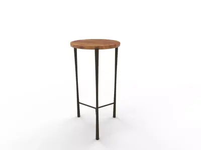 Brisbane Industrial Chic Accent Table 3D model