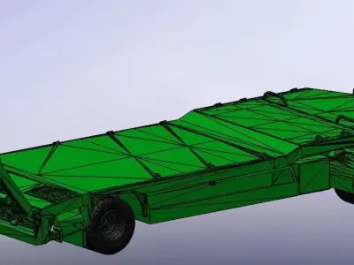 2 Axle Romork Trailer STL Free 3D print model