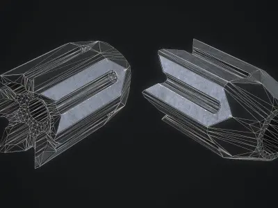 BAMF Linear Compensator Low-poly 3D model