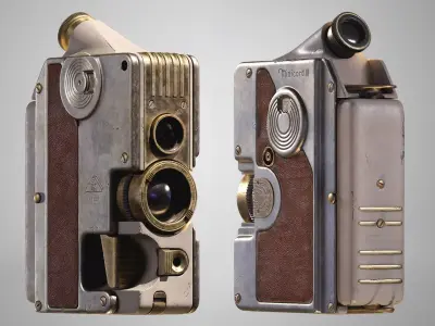 Vintage Camera Goerz Minicord - Subminiature Retro Camera  Low-poly 3D model