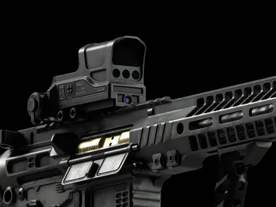 Wilcox Boss XE Reflex Sight Low-poly 3D model