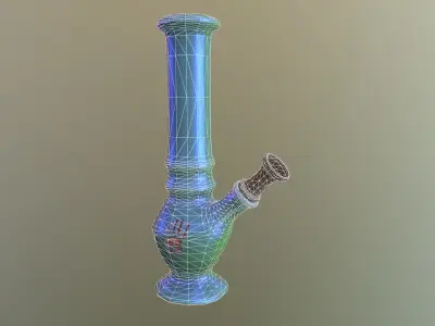 Boong pipe with handle Free 3D model