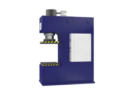 hydraulic press 3D model purchase