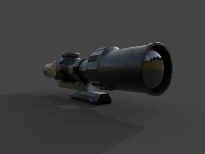 Scope 6X Low-poly 3D model