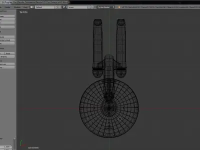Star Ship Attack Animation 3D model