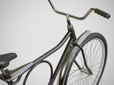 Biycle - Monark Black Low-poly 3D model