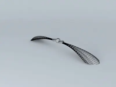 handle wooden for door Free 3D model