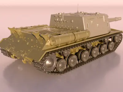 tank ISU152 for print 3D print model