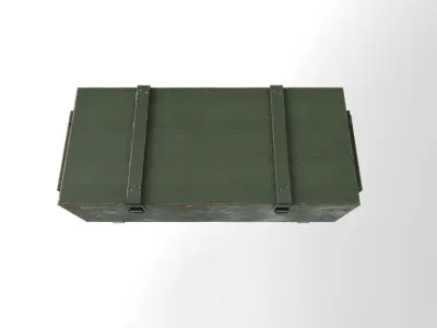wooden box for weapons Free low-poly 3D model