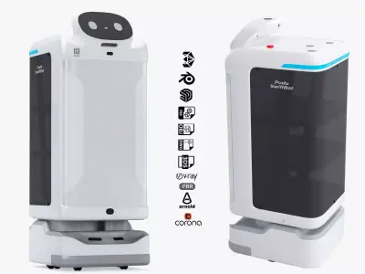 Delivery Robot Pudu Swift Bot Smart  3D model