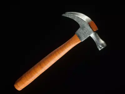 hardware-tools hammer Low-poly 3D model