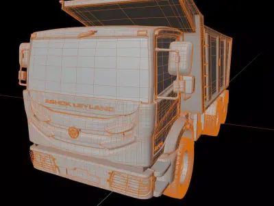 Ashok Leyland AVTR Tipper 3D model