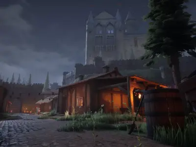 Sighiskor Village - Game Ready Props Low-poly 3D model