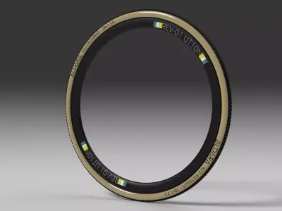 ALDARA Revolution - Gravel tire and rim 3D model