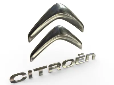 citroen logo 3D model
