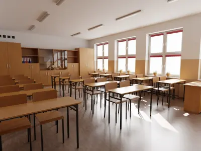 Classroom 3D model buy