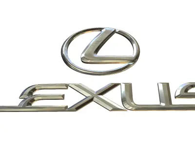 lexus logo 3D model
