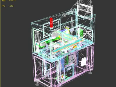 SMT labeling machine 3D model