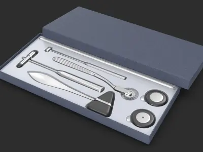 Neurological Hammer Set 3D Model 