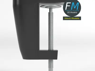 Clamp for desktop lamp 1 3D model