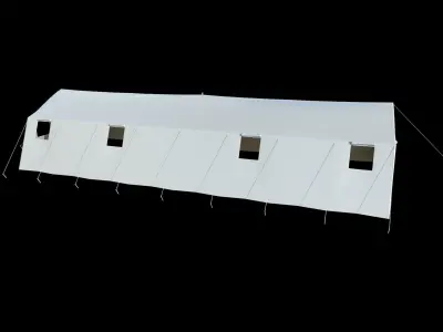 Military Tent - 5 Low-poly 3D model