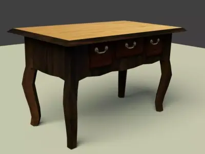 Antique Table Low-poly 3D model
