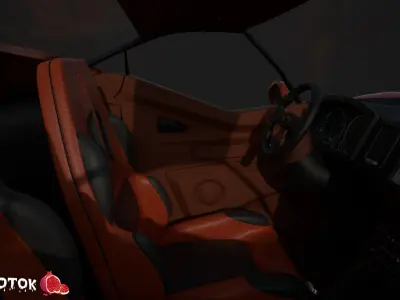 Vehicle car Low-poly 3D model