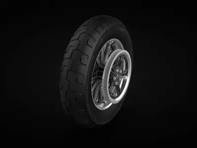 Motorcycle Rear Wheel 3D model purchase