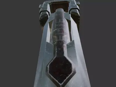 Warrior Sword PBR Low-Poly 3D model Free low-poly 3D model