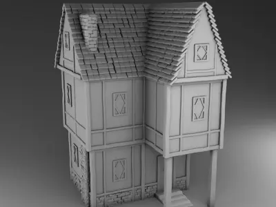 Medieval architecture Set Part 1 3D print model