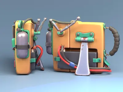 Anomaly analyzer MA24 Low-poly 3D model