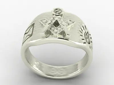 Freemasons Antique Ring  3D print model