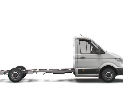 MAN TGE CR35 Long Flat frame chassis 2021 3D model
