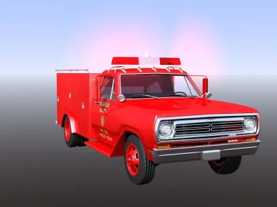 Emergency Truck 3D model