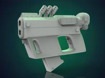 sci-fi Hand gun 3D model