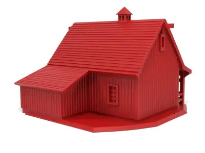 American Barn  3D print model