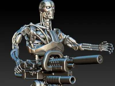 Terminator T800 STL 3D print model purchase