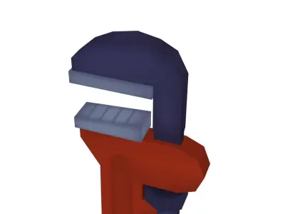 Pipe Wrench - Hand Painted 3D model