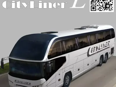Neoplan bus Cityliner L Low-poly 3D model