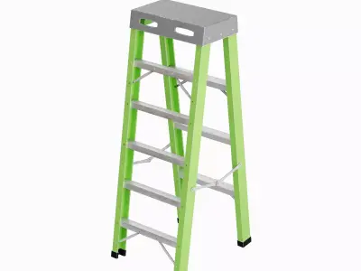 Ladder 03 Low-poly 3D model