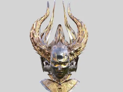 Angel Mask helmet 3D model