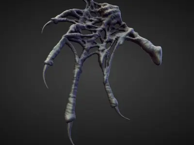 WING35 high poly sculpt 3D model
