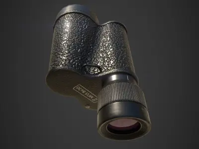 Monocular MP3 8x30 Low-poly 3D model