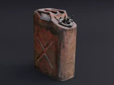 Antique Jerrycan 3D model