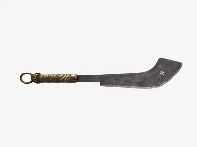 African Sword  Low-poly 3D model